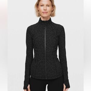 Lululemon Define Jacket Camo Deep Charcoal - Size 10